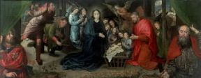 Hugo van der Goes. Adorazione dei pastori (Berlino Staatliche Museen).Berlino, Staatliche Museen