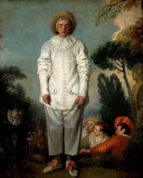 Antoine Watteau. Gilles (Parigi, Louvre).De Agostini Picture Library/G. Dagli Orti