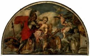 Filippo Gherardi. Una lunetta della Libreria di S. Giorgio (Venezia, S. Giorgio Maggiore).De Agostini Picture Library/F. Ferruzzi