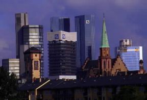 Francoforte sul Meno. Grattacieli nel centro direzionale.De Agostini Picture Library/A. Vergani