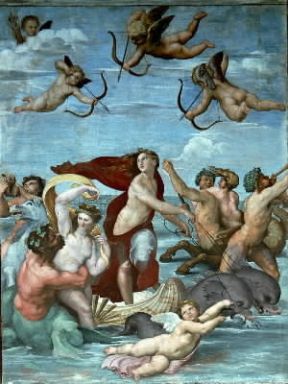 Galatea. Trionfo di Galatea, affresco di Raffaello (Roma, Farnesina).De Agostini Picture Library/V. Pirozzi