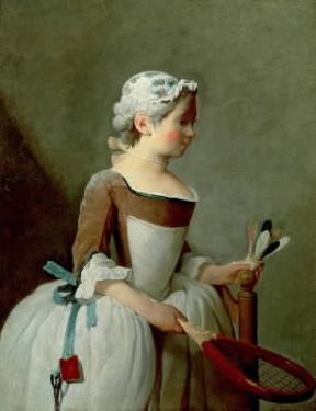 Jean-Baptiste SimÃ©on Chardin. Bambina che gioca col volano (Firenze, Uffizi).Firenze, Uffizi