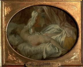 Jean-HonorÃ© Fragonard. La camicia tolta (Parigi, Louvre).De Agostini Picture Library/G. Dagli Orti