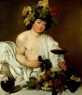 Michelangelo Merisi, detto il Caravaggio . Bacco (Firenze, Uffizi).De Agostini Picture Library/G. Nimatallah
