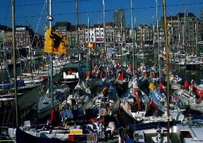 Ostenda . Veduta del porto.De Agostini Picture Library/C. Sappa