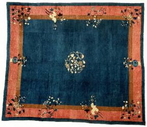 Tappeti cinesi. Un manufatto della cittÃ  di Pechino del sec. XIX.De Agostini Picture Library