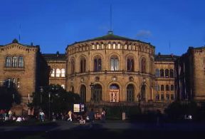 Oslo . Il Parlamento.De Agostini Picture Library/G. SioÃ«n.