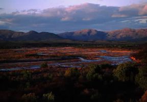 Messico. Veduta della pianura costiera di Sonora, nella Sierra Madre Occidentale.De Agostini Picture Library/G. SioÃ«n