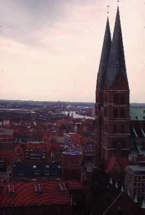 Germania. Veduta della cittÃ  di Lubecca.De Agostini Picture Library/M. Seemuller