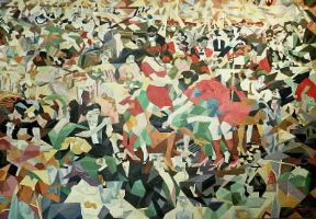 Gino Severini . La danza del Pan Pan al Monico (Parigi, MusÃ©e National d'Art Moderne).De Agostini Picture Library/G. Nimatallah