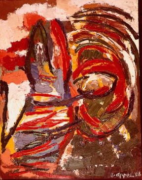 Karel Appel. The Crocodile , del 1956 (Venezia, Peggy Guggenheim Foundation).De Agostini Picture Library/A. Dagli Orti