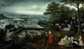Lucas van Valckenborch. Paesaggio primaverile (Vienna, Kunsthistorisches Museum).De Agostini Picture Library/G. Nimatallah