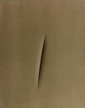 Spazialismo . Concetto spaziale, attesa di L. Fontana (Milano, Municipio).De Agostini Picture Library/M. Carrieri