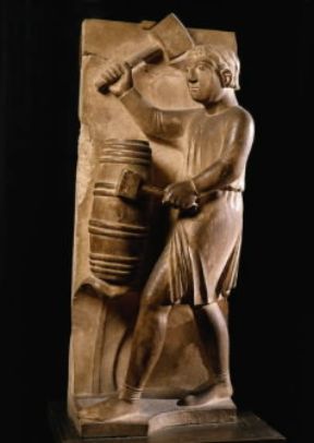 Benedetto Antelami. Il rilievo del mese di agosto appartenente alla serie dei Mesi (Parma, Battistero).De Agostini Picture Library/A. De Gregorio