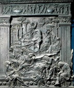 Donatello . Preghiera nell'orto, particolare dei Pulpiti bronzei di S. Lorenzo.De Agostini Picture Library/G. Nimatallah