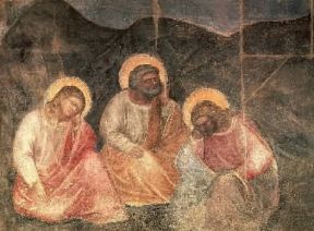 Giusto de' Menabuoi, detto Giusto da Padova. Preghiera nell'orto, affresco nel battistero di Padova.De Agostini Picture Library