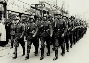 II guerra mondiale. I Tedeschi invadono Zagabria (aprile 1941).De Agostini Picture Library