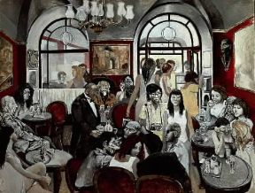 Renato Guttuso. CaffÃ¨ Greco (1976; Colonia, Ludwig Museum).De Agostini Picture Library / F. Ferruzzi