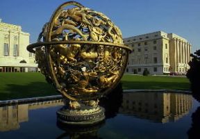 Ginevra. Uno scorcio del complesso degli edifici sede della sezione europea delle Nazioni Unite.De Agostini Picture Library/A. Vergani