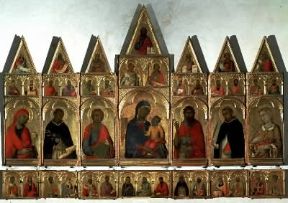 Gotico. Polittico di Simone Martini (Pisa, Museo Nazionale).De Agostini Picture Library / G. Nimatallah