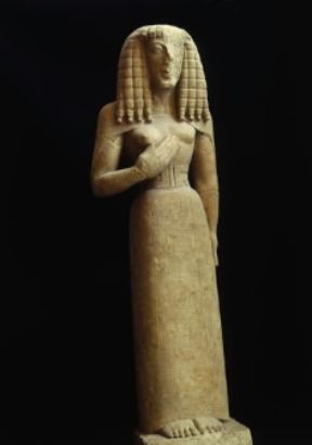 Auxerre. Dama di Auxerre (Parigi, Louvre).De Agostini Picture Library/G. Dagli Orti