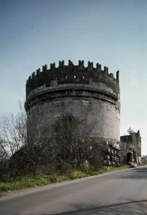 Cecilia Metella. Il sepolcro eretto dal marito Licinio Crasso sulla via Appia a Roma.De Agostini Picture Library/G. Nimatallah