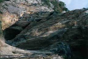 Grotte dei Balzi Rossi. Veduta di una cavitÃ  naturale.De Agostini Picture Library/A. Vergani