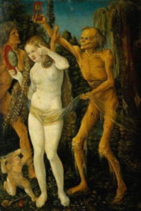 Hans Baldung, detto Grien. Le tre etÃ  della donna (Vienna, Kunsthistorisches Museum).De Agostini Picture Library/G. Nimatallah