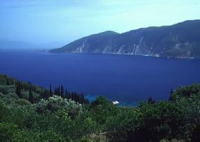 Isole Ionie . Una splendida propaggine dell'isola di Itaca.De Agostini Picture Library/C. Rives