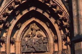 Cecoslovacchia. Particolare del portale della cattedrele di Praga.De Agostini Picture Library/C. Sappa