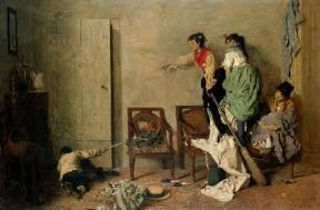 Giacomo Favretto. Il sorcio (Milano, Pinacoteca di Brera).De Agostini Picture Library/M. Carrieri