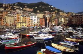 Camogli. Veduta del porticciolo.De Agostini Picture Library/A. Vergani