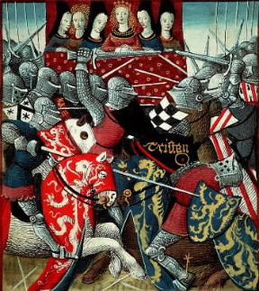 Francia. Tristano in una miniatura del sec. XV (Chantilly, MusÃ©e CondÃ©).De Agostini Picture Library/M. Seemuller