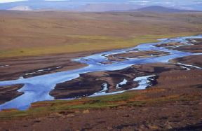 Islanda . Veduta dell'altopiano del KjÃ¶lur.De Agostini Picture Library/N. Cirani