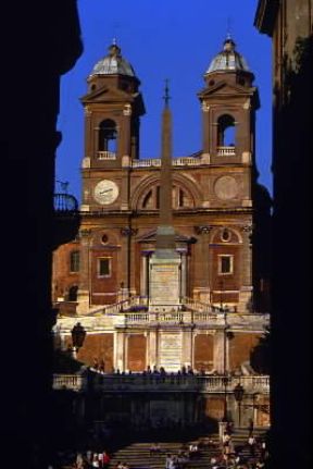 Roma. TrinitÃ  dei Monti.De Agostini Picture Library / G. Berengo Gardin