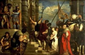 Vecellio Tiziano. Ecce Homo (Vienna, Kunsthistorisches Museum).De Agostini Picture Library/G. Nimatallah