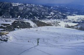 Alpi Giapponesi. Stazione sciistica alle pendici del monte Happo.De Agostini Picture Library/M. Leigheb
