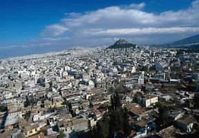 Atene. Veduta della cittÃ  moderna. De Agostini Picture Library / A. Vergani
