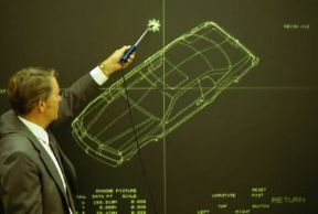 Automobile. Progettazione con il computer.De Agostini Picture Library / A. Vergani