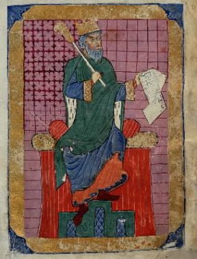 Castiglia. Ferdinando I, re di Castiglia, in una miniatura del sec. XII (Santiago de Campostela, Biblioteca della Cattedrale).De Agostini Picture Library/G. Dagli Orti