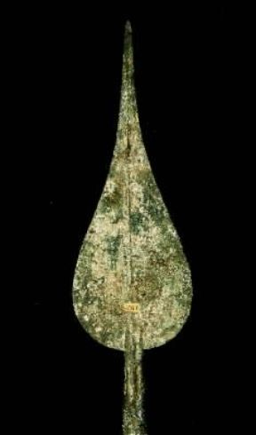 Ferro. Punta di lancia rinvenuta a Colfiorito (Perugia, Museo Archeologico).De Agostini Picture Library/A. Dagli Orti