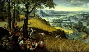 Lucas van Valckenborch. Paesaggio estivo (Vienna, Kunsthistorisches Museum).De Agostini Picture Library/G. Nimatallah