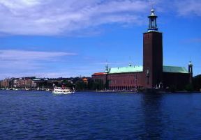 Ragnar Ã–stberg . Il municipio di Stoccolma, l'opera piÃ¹ significativa dell'architetto svedese.De Agostini Picture Library/M. Seemuller