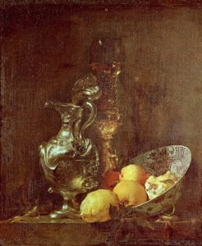 Willem Kalf . Natura morta (Amsterdam, Rijksmuseum). De Agostini Picture Library/M. Carrieri