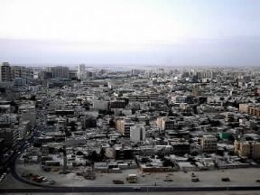 Dubai . Veduta aerea della cittÃ .De Agostini Picture Library/E. Pagni