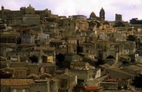 Erice. Una veduta del centro siculo.De Agostini Picture Library/A. Vergani