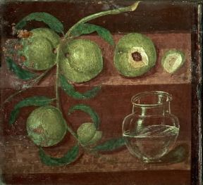 Encausto. Pittura murale da Pompei eseguita con la tecnica a encausto (Napoli, Museo Archeologico Nazionale).De Agostini Picture Library/G. Nimatallah