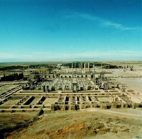 Iran . Veduta dei resti dell'antica Persepoli.De Agostini Picture Library/N. Cirani