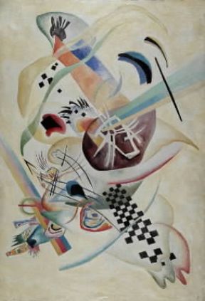 Vasilij Kandinskij. Su fondo bianco (1920; San Pietroburgo, Museo Russo).De Agostini Picture Library/V. Pirozzi
