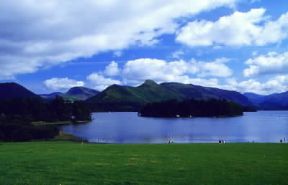 Inghilterra . Il lago Derwentwater nel distretto di Keswick.De Agostini Picture Library/C. Novara